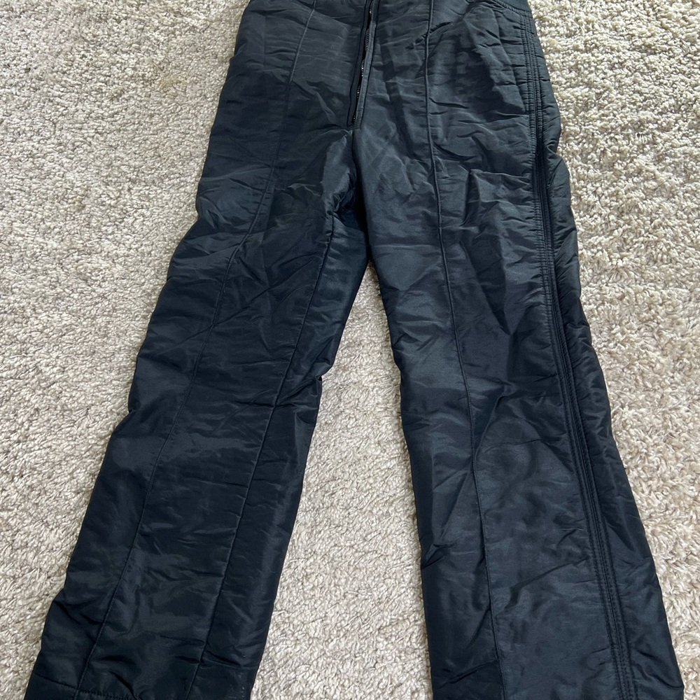 St. Moritz Black ski bibs size small